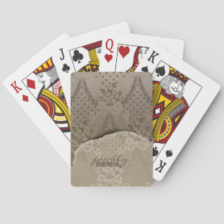 Elegant Damask Spielkarten