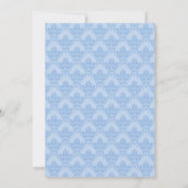 Elegant Damask Tea Party Einladung (Rückseite)