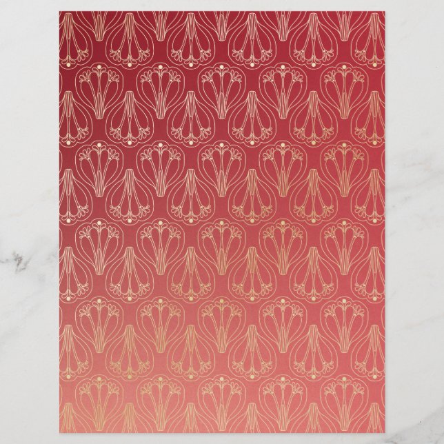 Elegant Damask Texture Scrapbook Paper (Vorderseite)