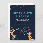 Elegant Dancer |Geburtstagspartei Einladung (Vorne/Hinten)