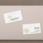 Elegant Dandelion Handgeschriebene Skriptkalligraf Visitenkarte