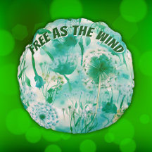 Elegant Dandelion Monogram grün und weiß |