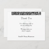 ELEGANT DANK YOU CARD POSTKARTE (Vorne/Hinten)