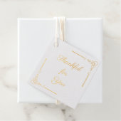 Elegant Dankbar für Ihren Erntedank Geschenkanhänger (Mit Box)