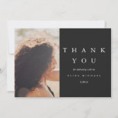 Elegant Danke Black and Taupe Brautparty (Vorderseite)