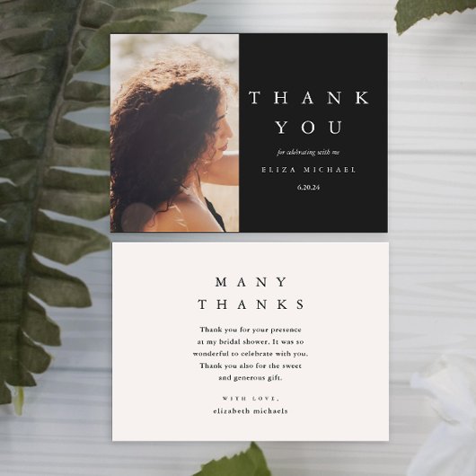 Elegant Danke Black and Taupe Brautparty