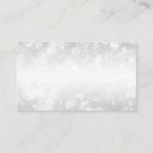 Elegant danke, dass Sie Silberschimmer-Lichter ein Begleitkarte (Rückseite)