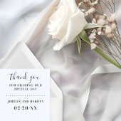 Elegant danke dir Script Wedding | INDIVIDUELLE NA Gummistempel
