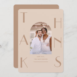 Elegant danke Foto Wedding Dankeschön Card