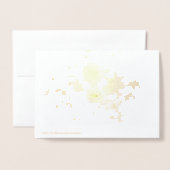 Elegant Danke Gold Folienkarte (Rückseite mit Umschlag)