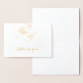 Elegant Danke Gold Folienkarte (Anzeige)