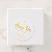 Elegant Danke Gold Geschenkanhänger (Mit Box)