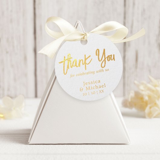 Elegant Danke Gold Geschenkanhänger