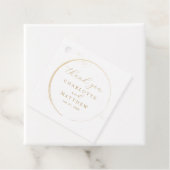 Elegant Danke, Gold Wedding Geschenkanhänger (Beispiel)