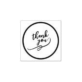 Elegant danke Ihnen Briefmarke mit Holzkunststil Gummistempel (Prägung)