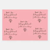 Elegant danke Ihnen, dass Sie meine Bridesmaid ros Geschenkpapier Set (Vorderseite 3)