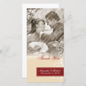 Elegant danke Ihnen Foto Cards (Vorne/Hinten)