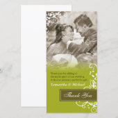 Elegant danke Ihnen Foto Cards (Vorne/Hinten)