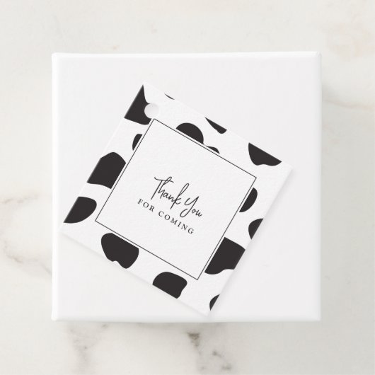 Elegant danke Ihnen für die kommende Whimsical Kuh Geschenkanhänger (Beispiel)