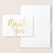 Elegant danke Ihnen handgeschriebene Script-Hochze Folienkarte (Anzeige)