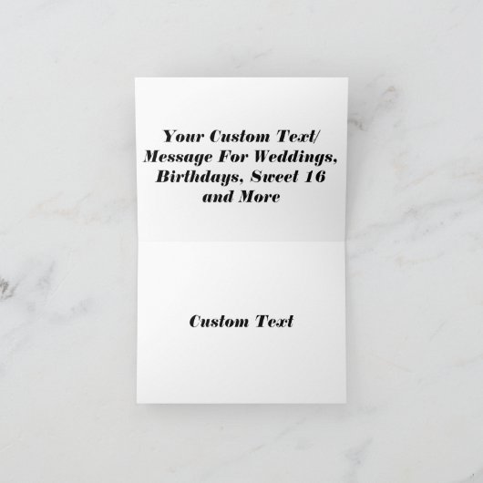 Elegant danke Ihnen Karten - Modernes Skriptdesign (Innenseite)