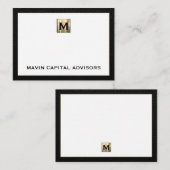 Elegant danke Ihnen Notecard für Professionals Mitteilungskarte (Vorne/Hinten)