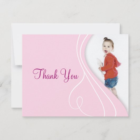 Elegant danke Karten (Vorderseite)