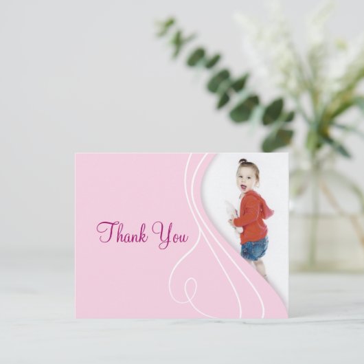 Elegant danke Karten (Stehend Vorderseite)