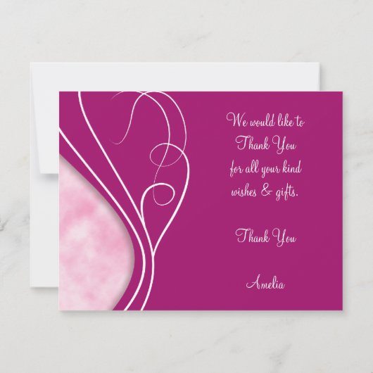 Elegant danke Karten (Rückseite)