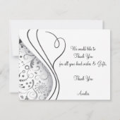 Elegant danke Karten (Rückseite)