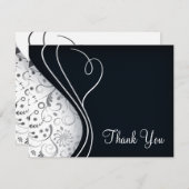 Elegant danke Karten (Vorne/Hinten)