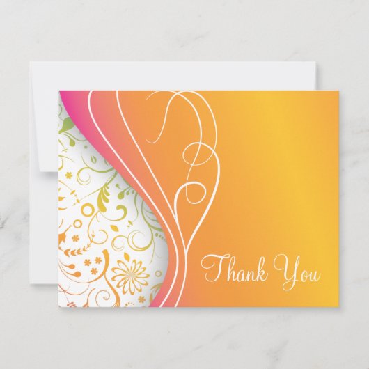 Elegant danke Karten (Vorderseite)