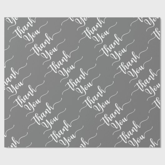 Elegant danke Packpapier-Muster Geschenkpapier (Flach)