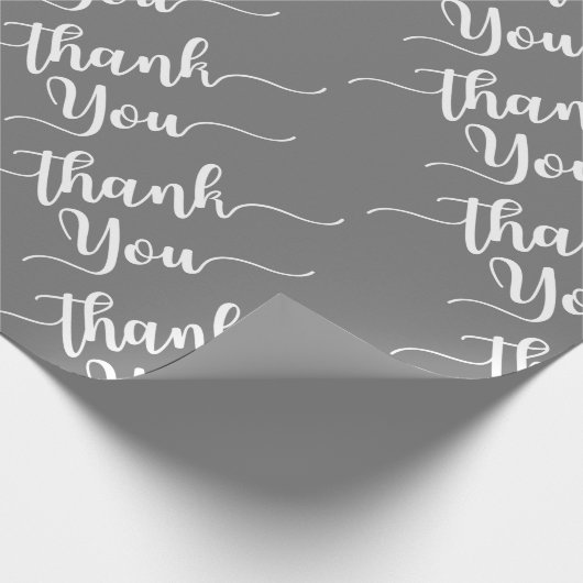 Elegant danke Packpapier-Muster Geschenkpapier (Ecke)