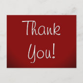 Elegant "Danke!" Postkarte (Vorderseite)