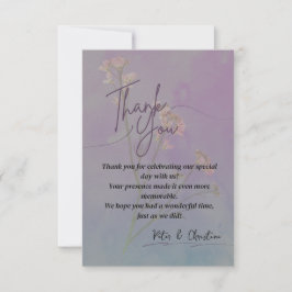 Elegant Dankeschön Card Dankeskarte