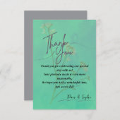 Elegant Dankeschön Card Dankeskarte (Vorne/Hinten)