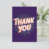 Elegant Dankeschön Card Dankeskarte (Stehend Vorderseite)