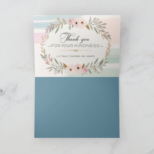 Elegant Dankeschön Card Dankeskarte (Innenseite)