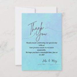 Elegant Dankeschön Card Dankeskarte