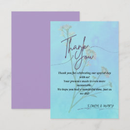Elegant Dankeschön Card Dankeskarte