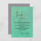 Elegant Dankeschön Card Dankeskarte (Vorne/Hinten)