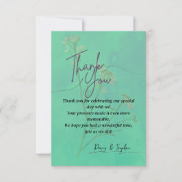 Elegant Dankeschön Card Dankeskarte