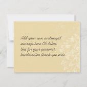 Elegant Dankeschön Card Dankeskarte (Rückseite)