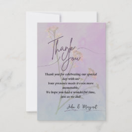 Elegant Dankeschön Card Dankeskarte