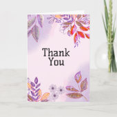 Elegant Dankeschön Card Karte (Vorderseite)