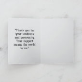 Elegant Dankeschön Card Karte (Innenseite)