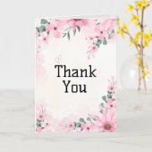 Elegant Dankeschön Card Karte (Gelbe Blume)