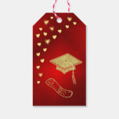 Elegant Dankeschön Grand Foto Red 2025 Abschluss Geschenkanhänger (Rückseite)