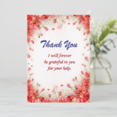 Elegant Dankeschön Karten für herzliche Wertschätz (Stehend Vorderseite)